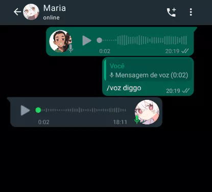 imagem mostrando como criar áudios